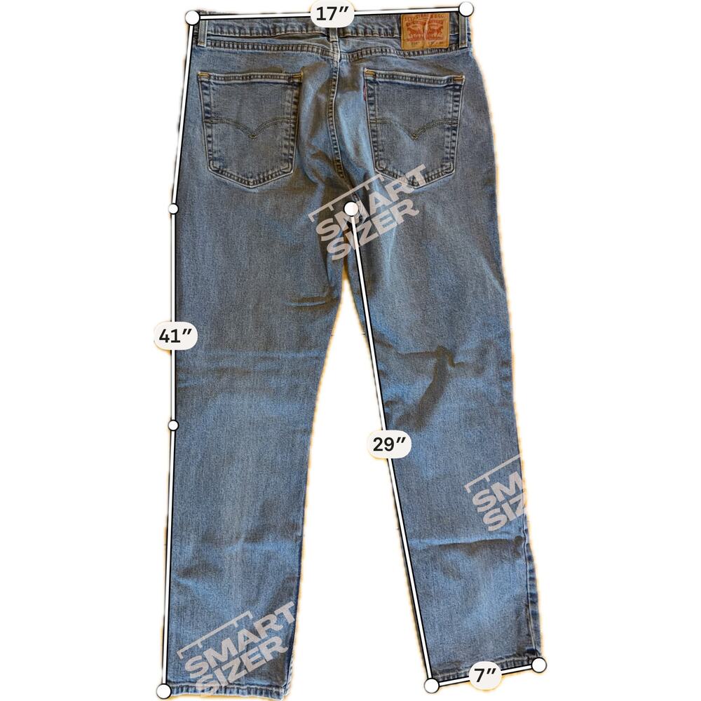 Levi's 514 Jeans Mens 36x29 Blue Straight Fit Mid Rise 5-Pocket